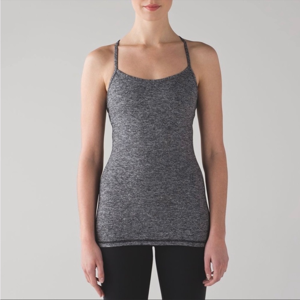 Lululemon Power Y Tank *Luon in Heathered Grey